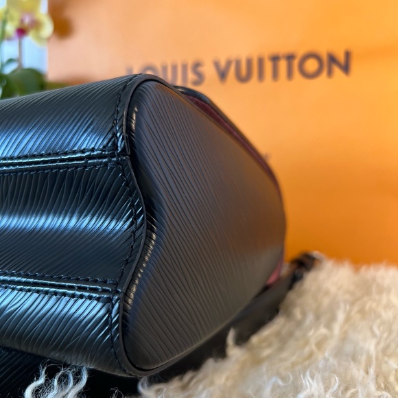 LOUIS VUITTON Epi Flowers Twist Shoulder Bag MM Black Bois de Rose - LE - Picture 11 of 14
